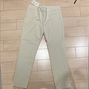 Mango womens Cream slim Pants NWT